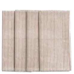 Stripe Randig Servett 4-pack 50x50 cm Ljusbrun