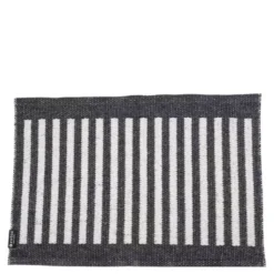 Stripes dörrmatta 70x50 cm svart/vit
