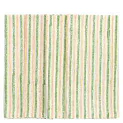 Stripe servetter 50x50 cm 4-pack orange/grön