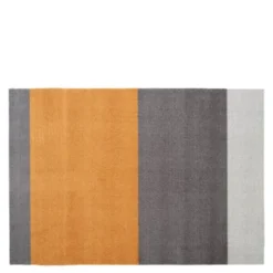 Stripes Horizontally golvmatta 130x90 cm dijon/grå