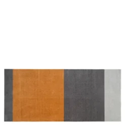 Stripes Horizontally golvmatta 200x90 cm dijon/grå