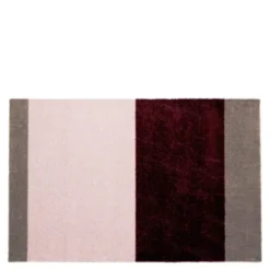 Stripes Horizontally golvmatta 90x60 cm bordeaux/rose/sand