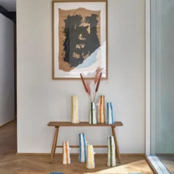 Styles Vas med näbb och ögonfransar 34 cm Amber