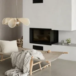 Styrka taklampa 63 cm beige