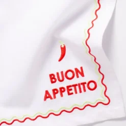 Summer Party servett 45 cm 2-pack BUON APPETITO white