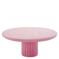 Summer Party tårtfat i resin 28 cm rosa
