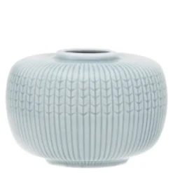 Swedish Grace vas 13x9 cm is/grå