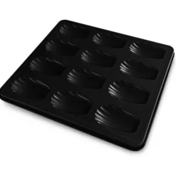 Sweet Magic madeleineform 26,5x24,5 cm 12-pack svart