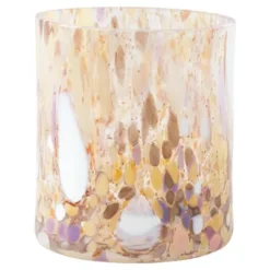 Swirl Ljuslykta 9 cm Brun