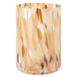 Swirl lykta/vas 19 cm brun