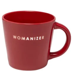 Table Talk cappuccinokopp WOMANIZER! 25 cl röd