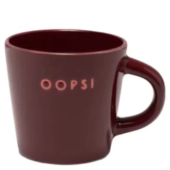 Table Talk espressokopp OOPS! 8 cl vinröd