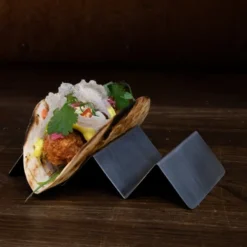 Tacoställ 2 fack rostfri