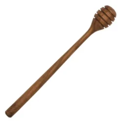 Teak honey dipper honungssnurra 19 cm trä