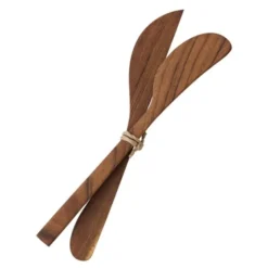 Teak smörkniv set 2 delar 18 cm