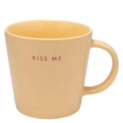 Tekopp KISS ME 35 cl gul