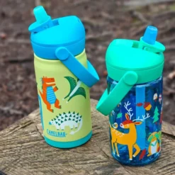 Thrive Flip Straw Kids flaska 0,4 L friendly forest