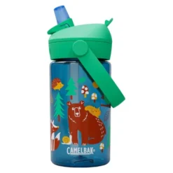 Thrive Flip Straw Kids flaska 0,4 L friendly forest