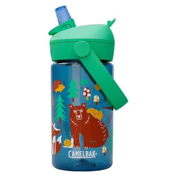 Thrive Flip Straw Kids flaska 0,4 L friendly forest