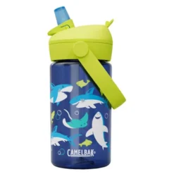Thrive Flip Straw Kids flaska 0,4 L sharks and rays
