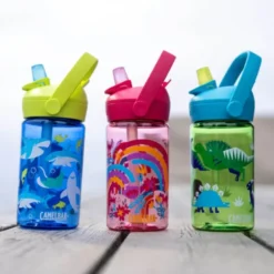 Thrive Flip Straw Kids flaska 0,4 L sharks and rays