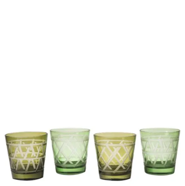 Tie Up Tumblers 8,5 cm 4-pack Olivgrön