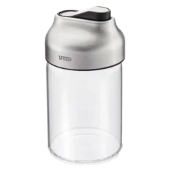 Tip socker- eller mjölkdispenser 180 ml klar/stål/svart