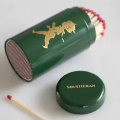 Tändsticksrör 10 cm Grön/Guld
