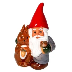 Tomte med Ekorre 13 cm