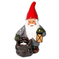 Tomte med lykta och säck 30 cm