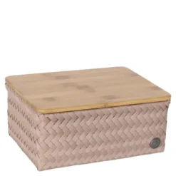 Top Fit Medium hög förvaringskorg med lock 24x18x11 cm caffè latte