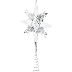Toppstjärna 32 cm Försilvrad