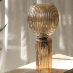 Toulipa bordslampa 40 cm amber