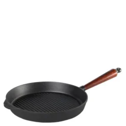 Traditional Grillpanna med trähandtag 28 cm