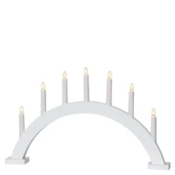 Trapp Adventsljusstake Båge 34 cm Vit