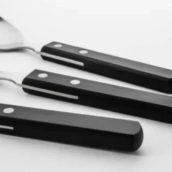 Trattoria bestickset 42 delar svart/stål