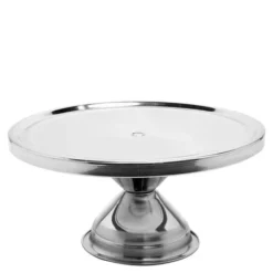 Tårtfat / serveringsfat på fot 33 cm stål