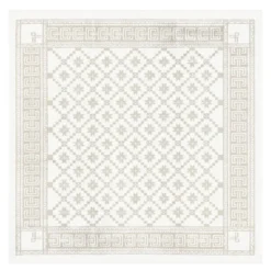 Åttebladrose bordsduk 80X80 cm beige