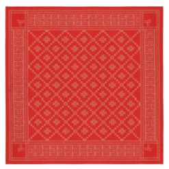 Åttebladrose bordsduk 80X80 cm röd