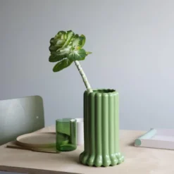Tubular Vas 24 cm Grön
