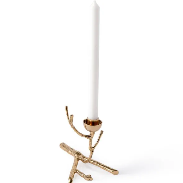 Twiggy ljusstake XS 18 cm guld