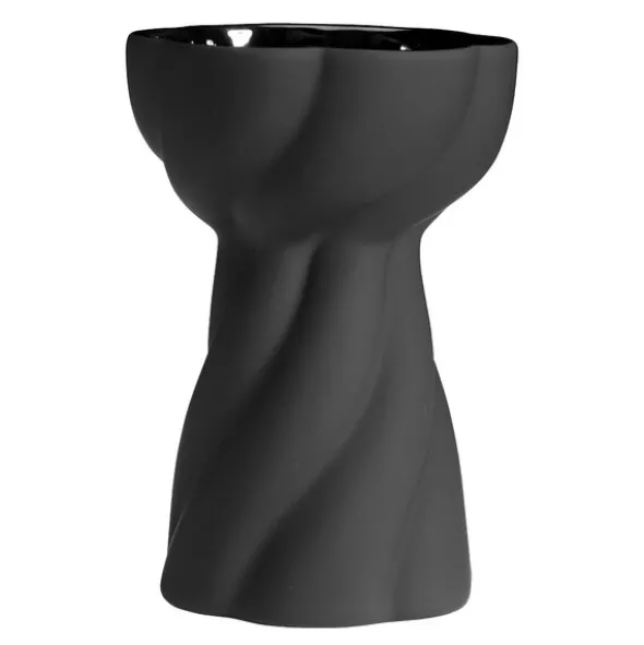 Twist Bulb vas 12 cm svart