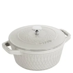 Twister gjutjärnsgryta 24 cm 4 L White Truffle