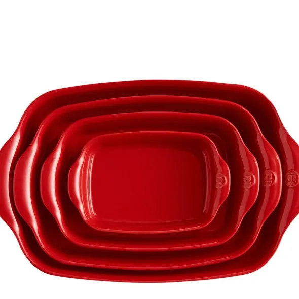 Ugnsform rektangulär 42,5 cm 4 L röd