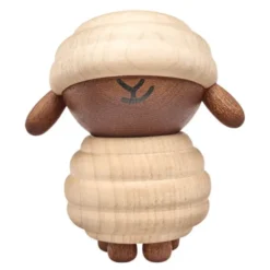 Ulla får träfigur 8 cm lönn/sapele