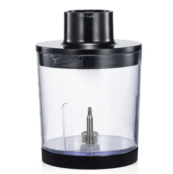 Ultimate hackskål med lock 0,5 L klar svart
