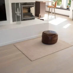 Unicolor golvmatta 130x90 cm ivory