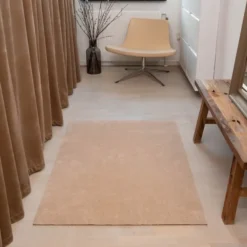 Unicolor golvmatta 130x90 cm ivory