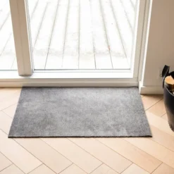 Unicolor golvmatta 90x60 cm stålgrå