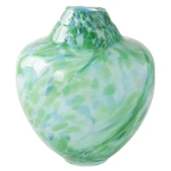 Unik Skulptur Konstglas 24 cm Grön